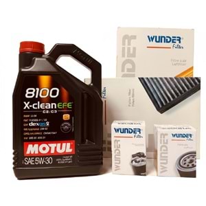 Opel Opel Astra H 1.4 2004 2014 Arası Benzin Bakım Set Motul 5W30 Yağ Wunder Filtre