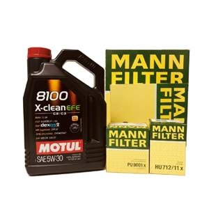 Opel Opel Astra H 1.4 2004 2014 Arası Benzin Bakım Set Motul 5W30 Yağ Motocar Filtre