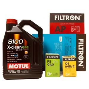 Opel Opel Astra H 1.4 2004 2014 Arası Benzin Bakım Set Motul 5W30 Yağ Filtron Filtre